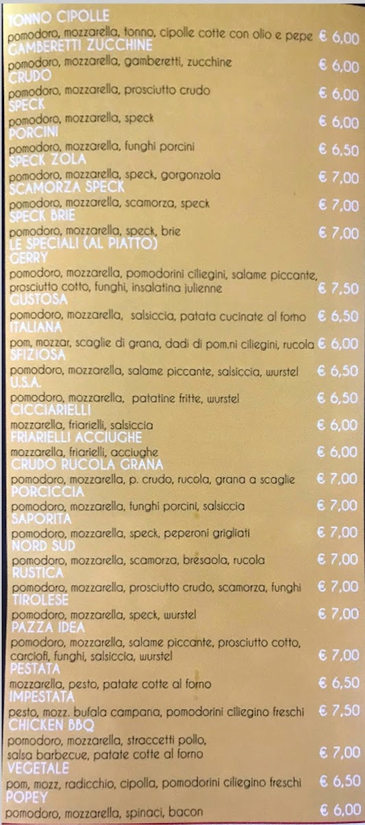 Pizzeria Gerry Photo Menu 5
