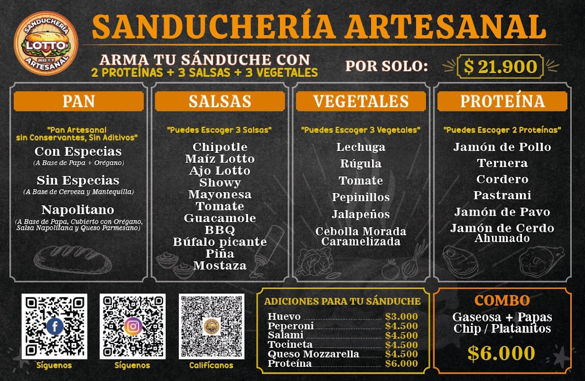 Lotto Sanducheria Artesanal Photo Menu 2