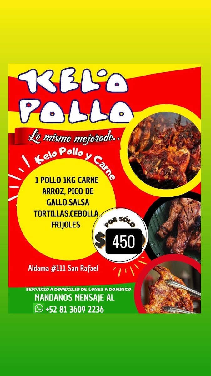 Kelo Pollo matriz Photo Menu 2