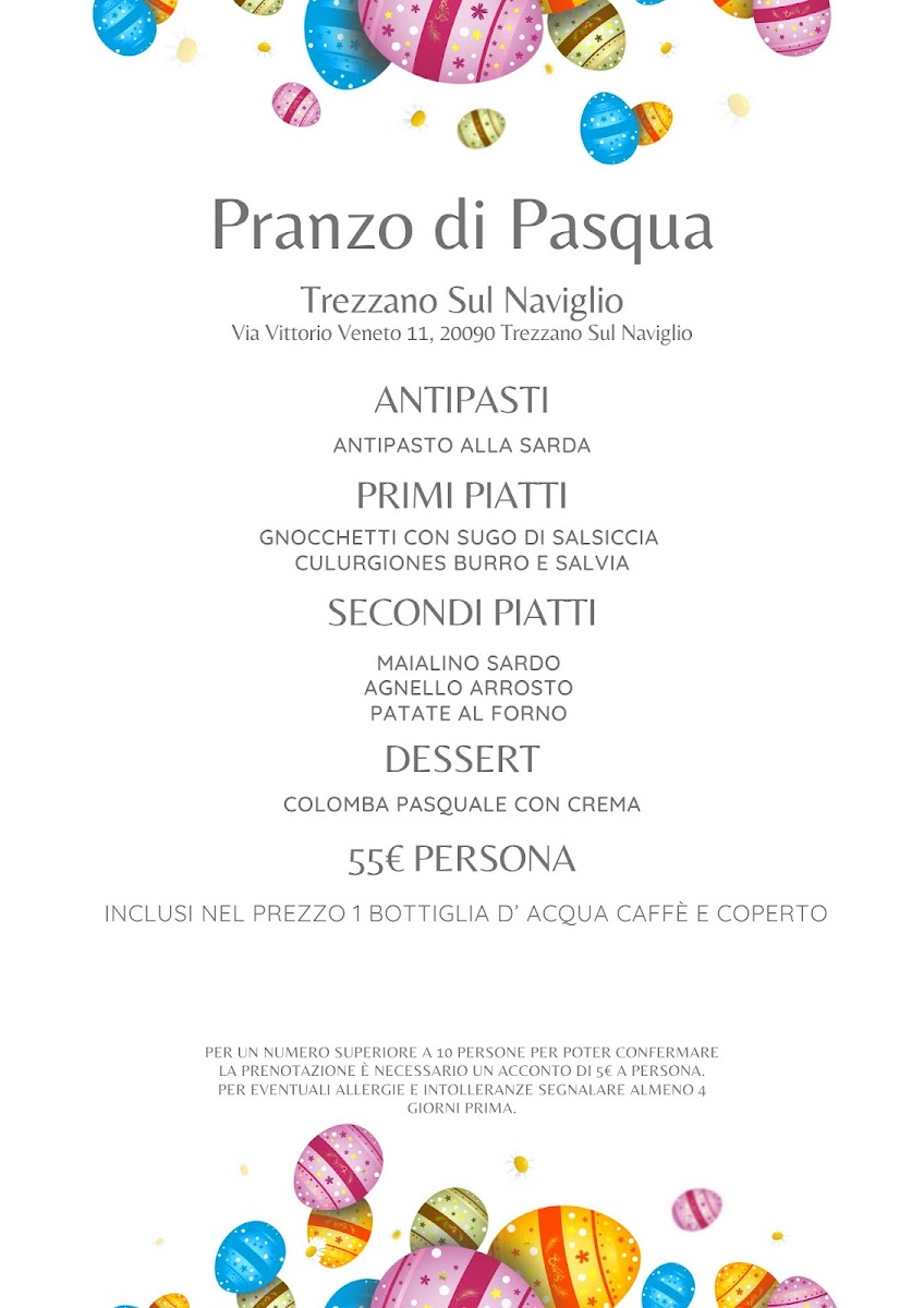 Antica Osteria sul Naviglio Photo Menu 3