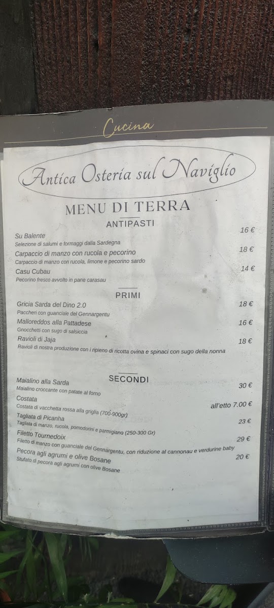 Antica Osteria sul Naviglio Photo Menu 6