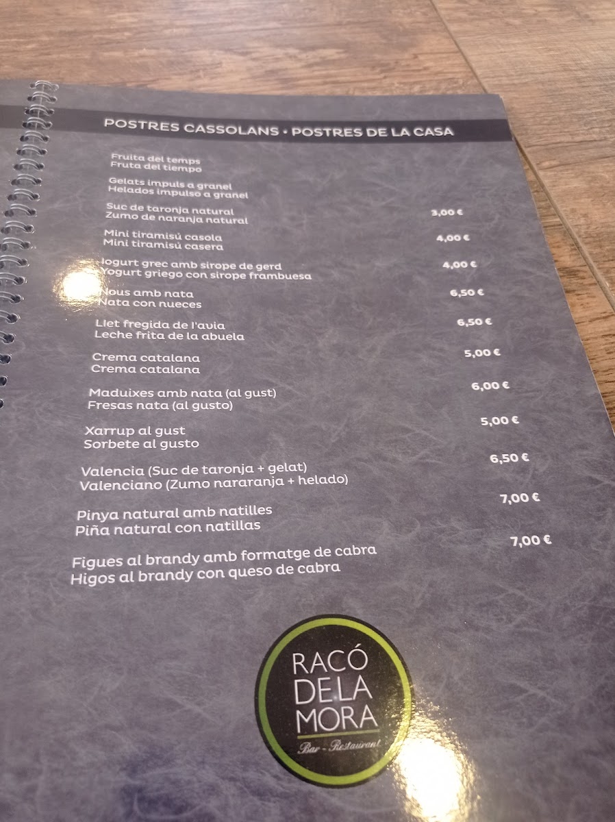 Restaurant Racó de la Móra Photo Menu 7