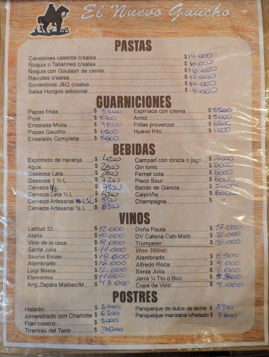 El Nuevo Gaucho Photo Menu 5