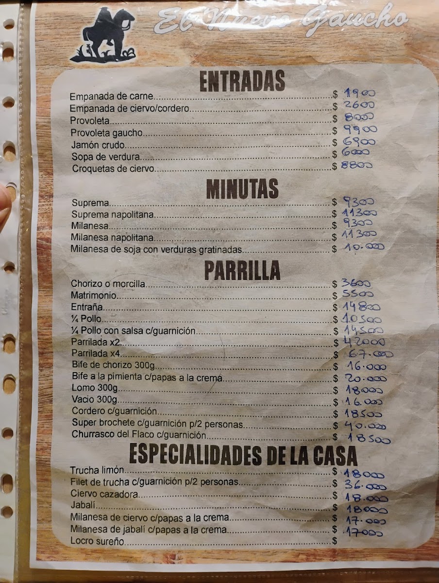 El Nuevo Gaucho Photo Menu 8