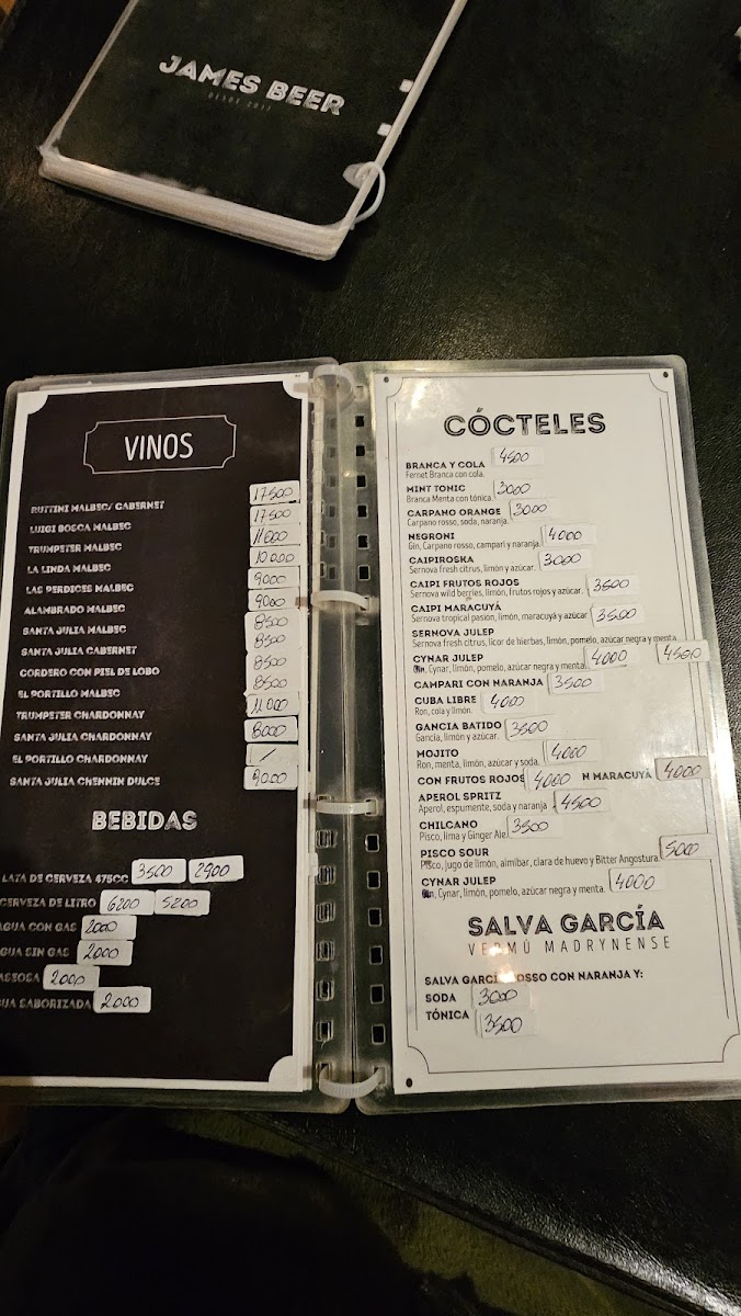 James Beer cerveceria Photo Menu 6