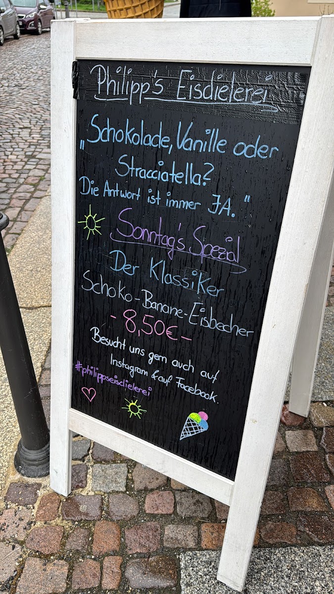 Philipps Eisdielerei Photo Menu 1