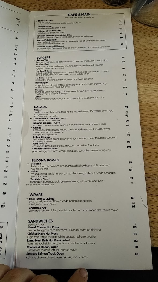 Bootlegger XS Salt River Halaal Photo Menu 2