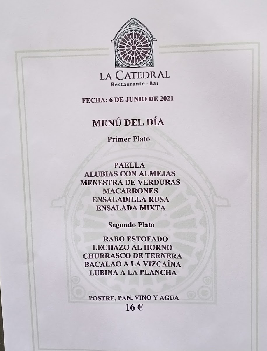Restaurante La Catedral Photo Menu 10