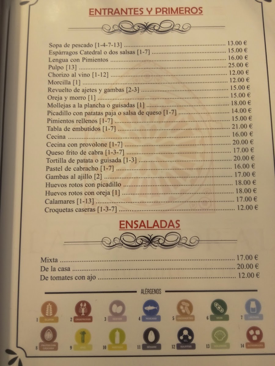 Restaurante La Catedral Photo Menu 2