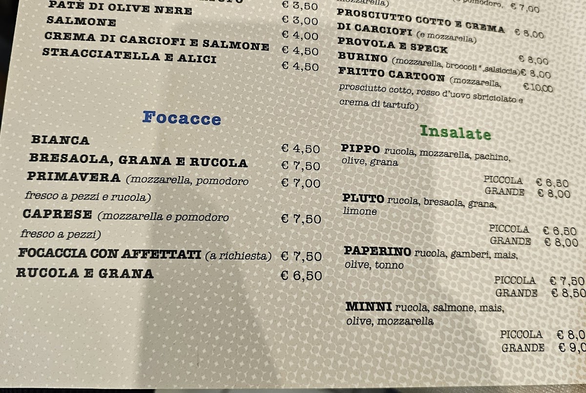 Cartoon Pizzeria Photo Menu 3