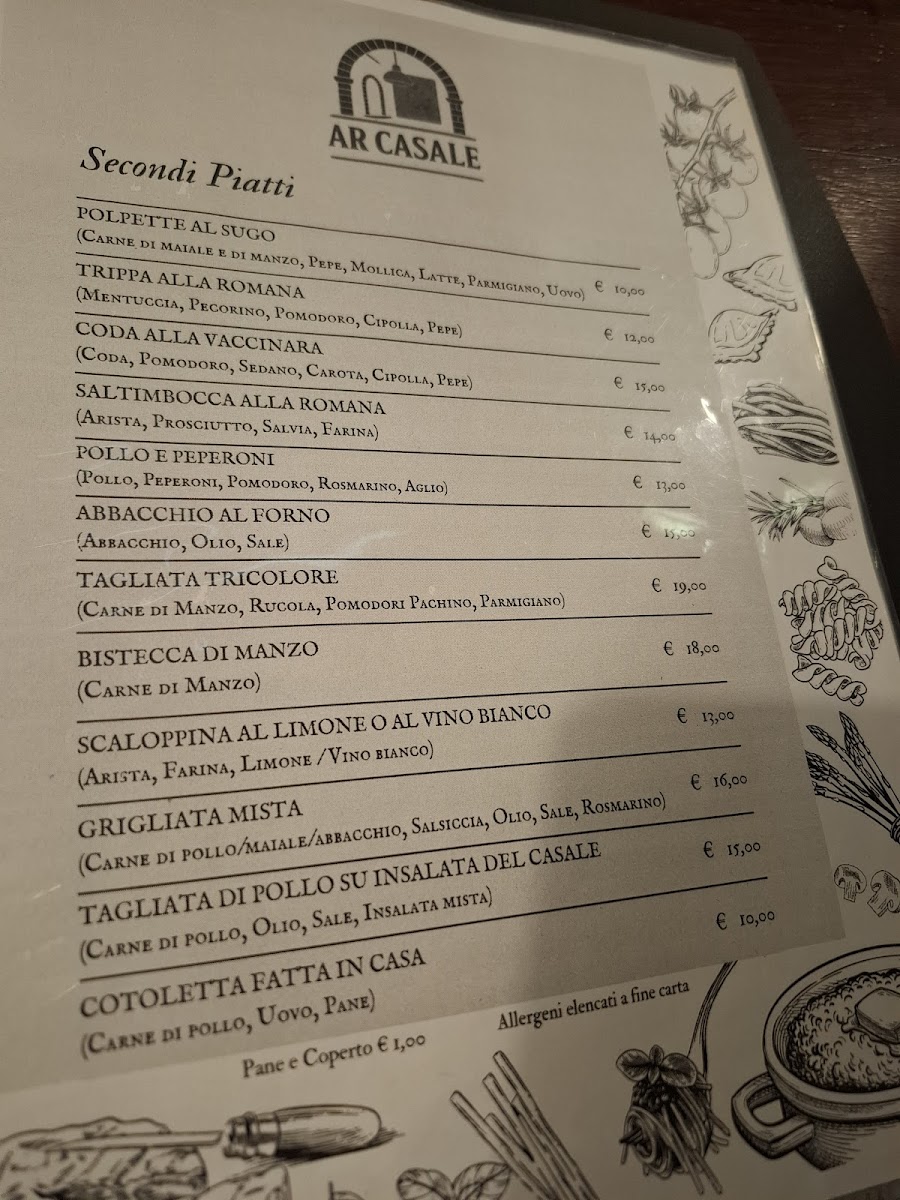 Ristorante Ar Casale Photo Menu 3