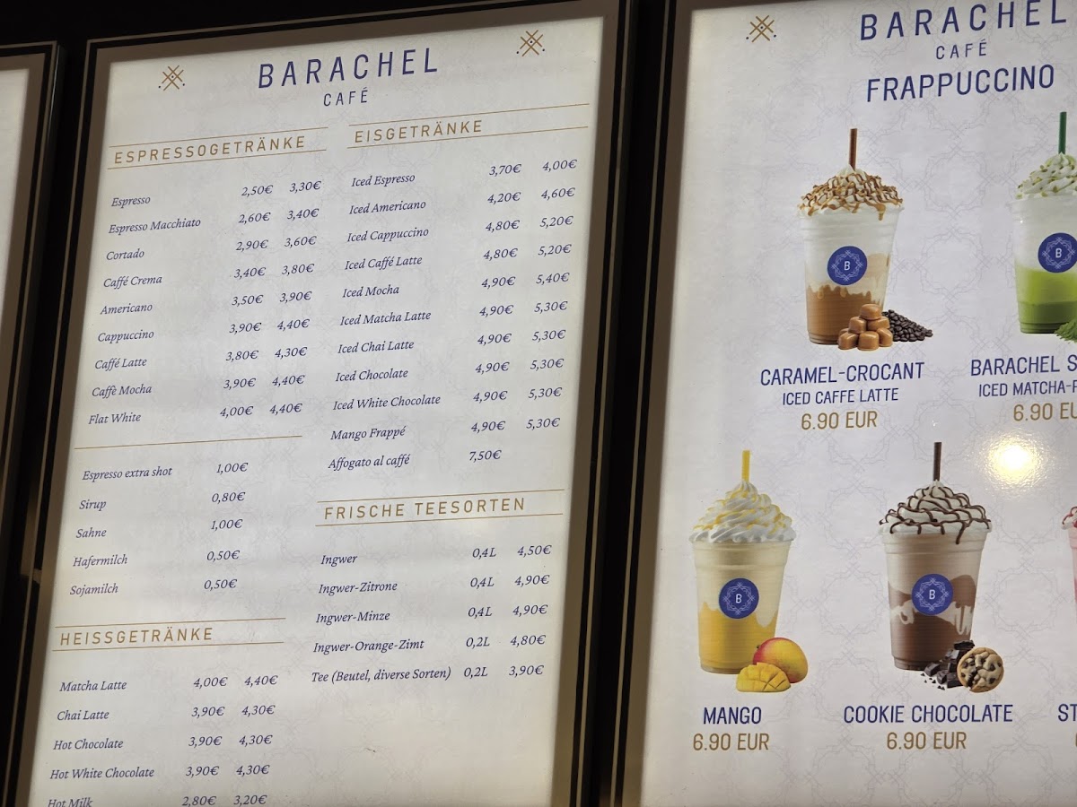 Barachel Café Photo Menu 1