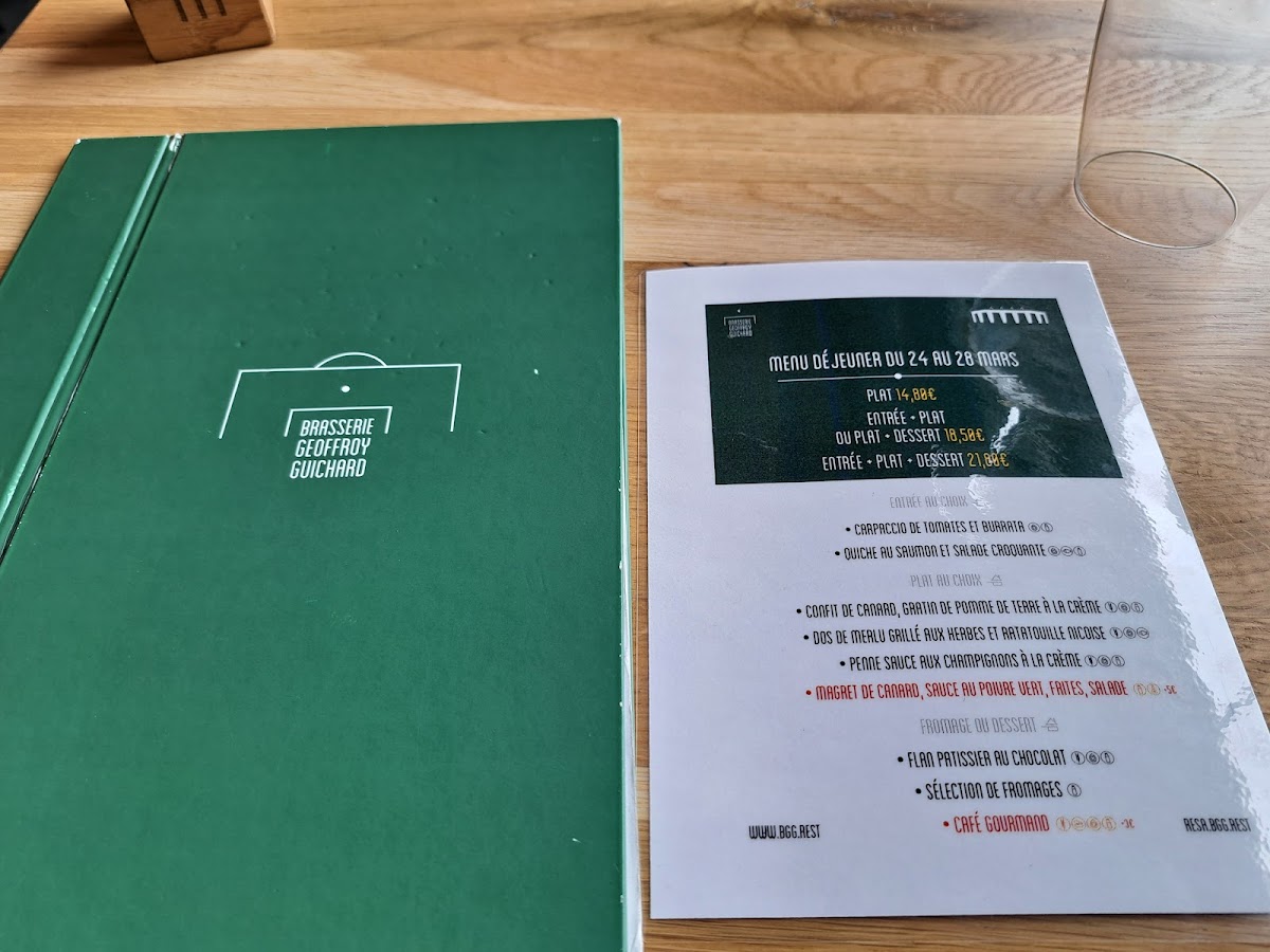 Brasserie Geoffroy Guichard Photo Menu 4
