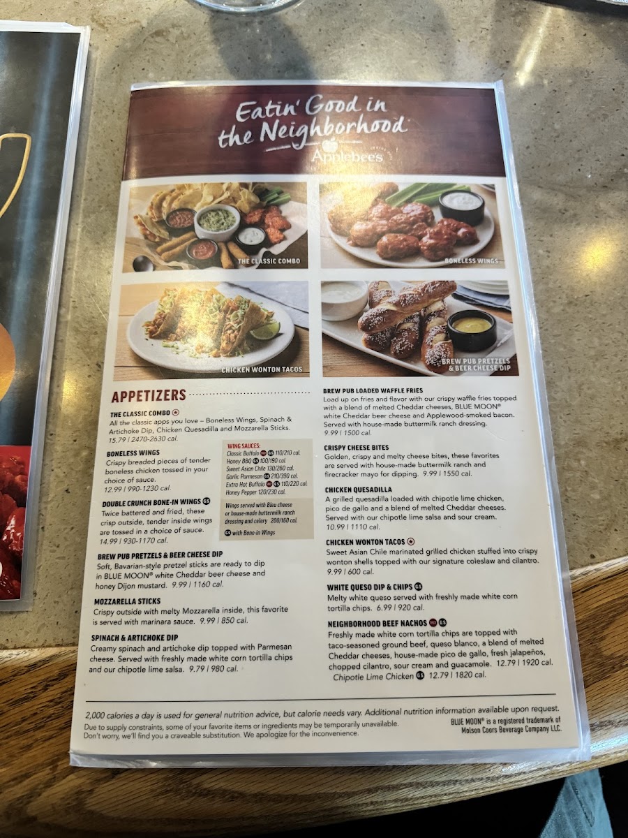 Applebee's Grill + Bar - North Rainbow Blvd Photo Menu 1