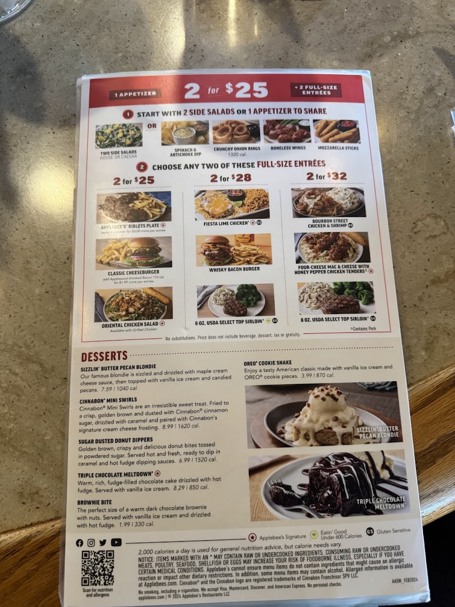Applebee's Grill + Bar - North Rainbow Blvd Photo Menu 2