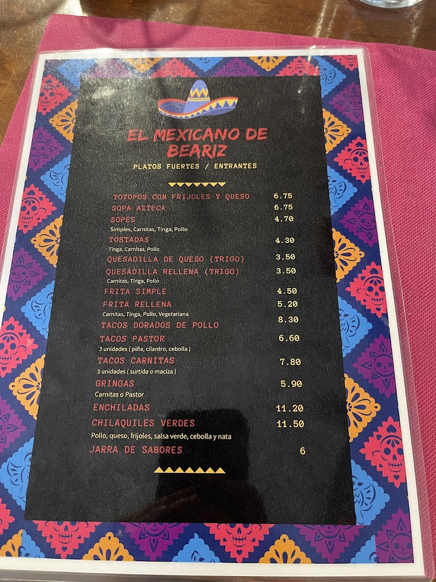 El mexicano de Beariz Photo Menu 3