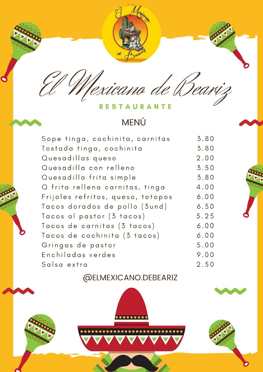 El mexicano de Beariz Photo Menu 4