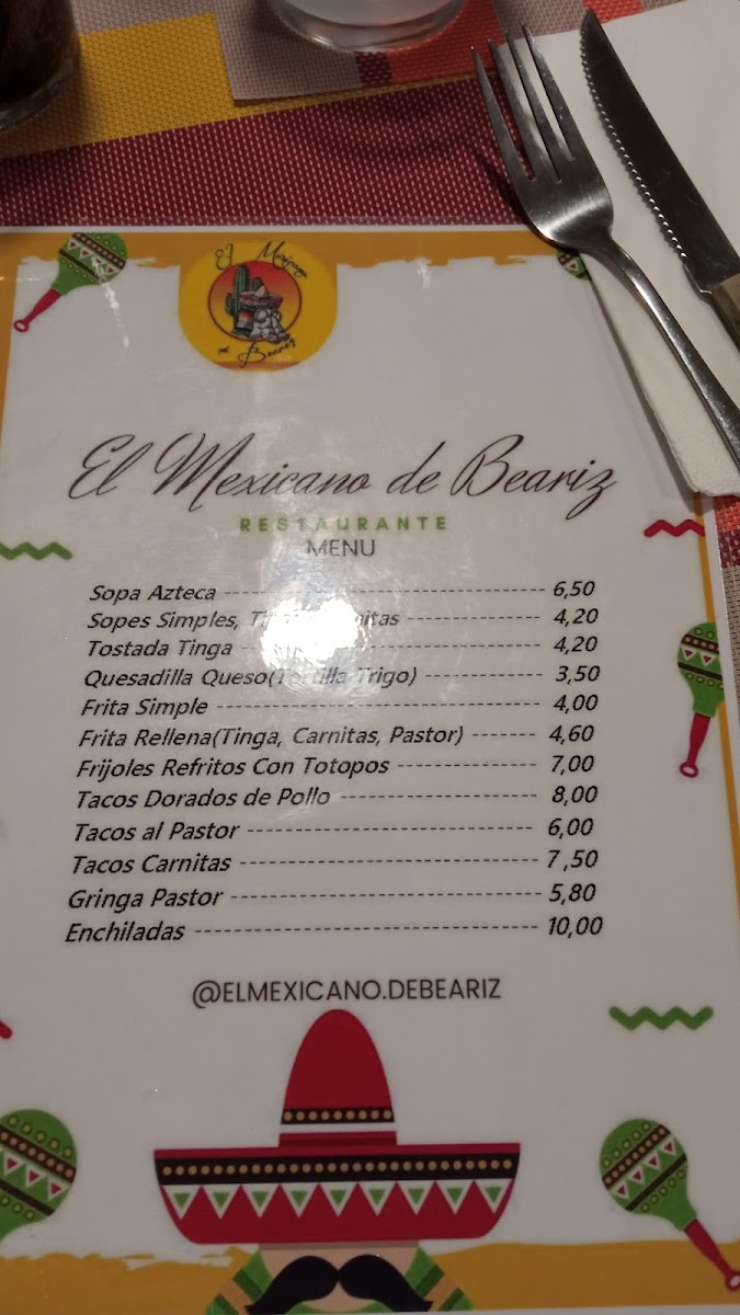 El mexicano de Beariz Photo Menu 5