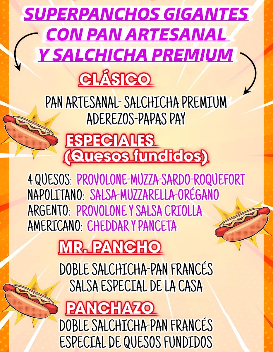 MR. PANCHO Photo Menu 1