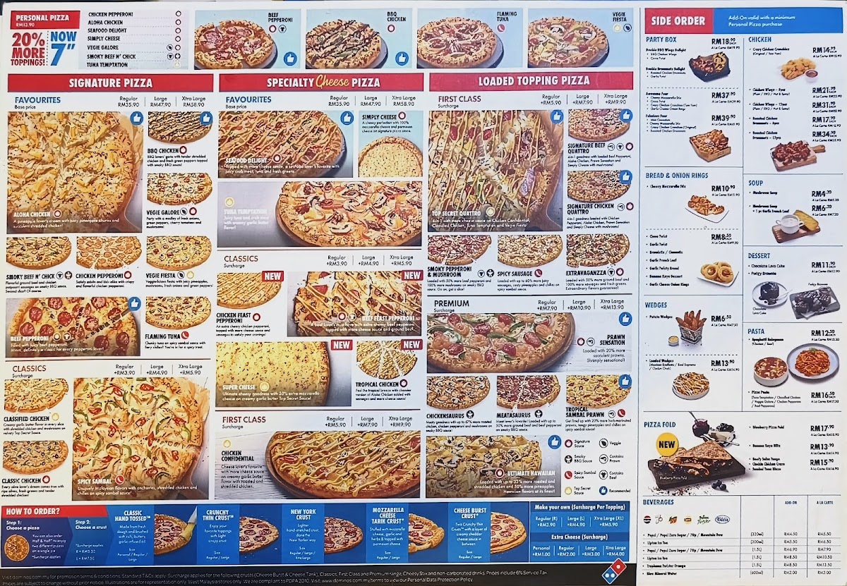 Domino's Bukit Baru Melaka Photo Menu 1