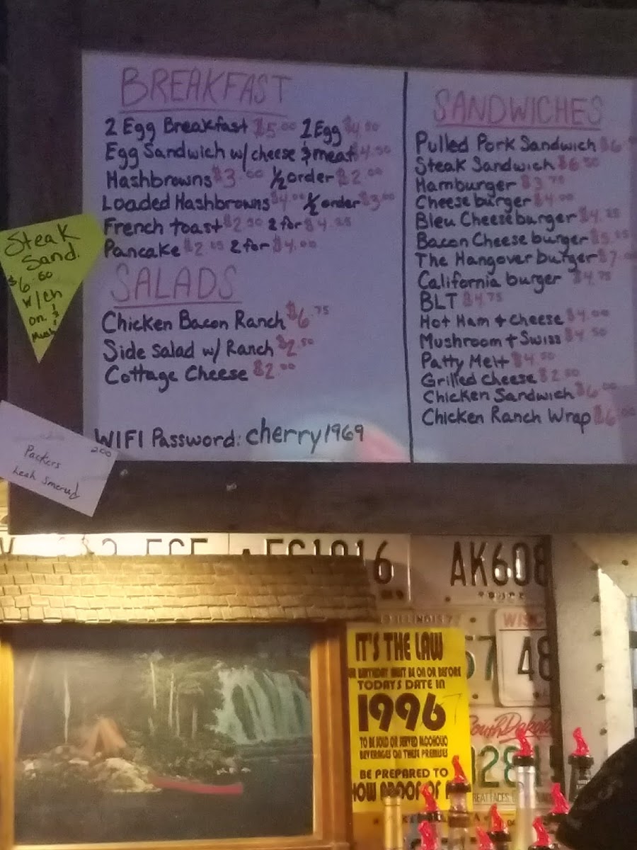Shari's Bar & Grill Photo Menu 3