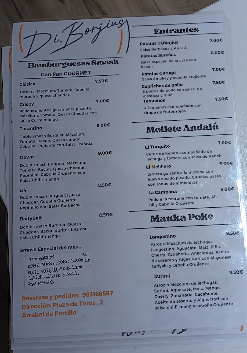 Di Borjius Photo Menu 2