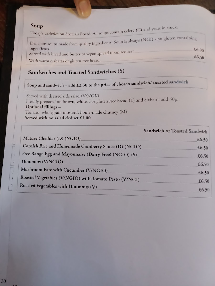Gillam's Tearoom Ltd Photo Menu 3