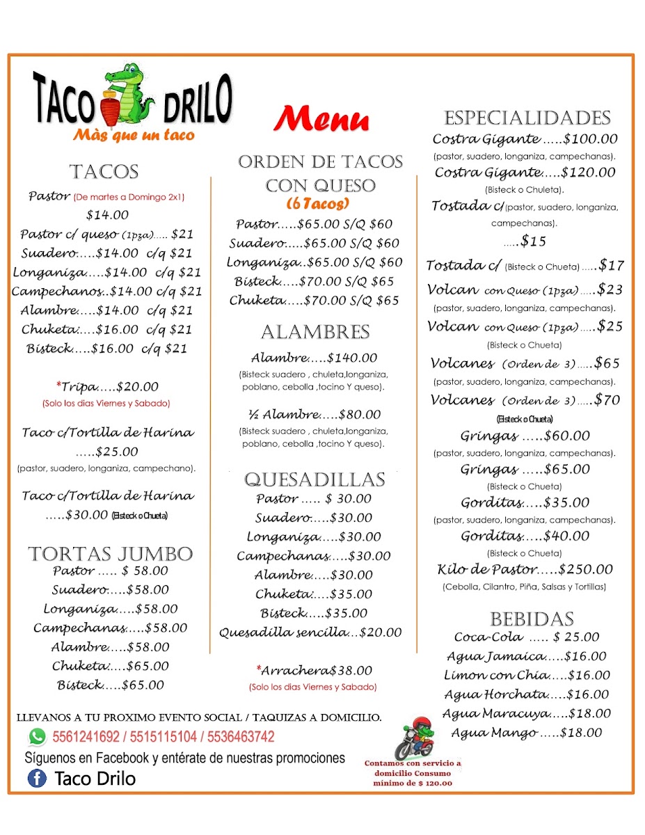 Taco Drilo Photo Menu 1