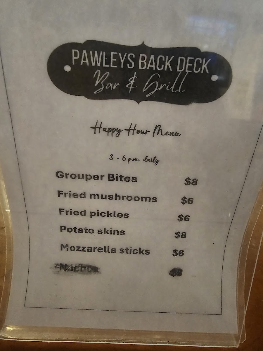 Pawleys Back Deck 'Bar & Grill' Photo Menu 6