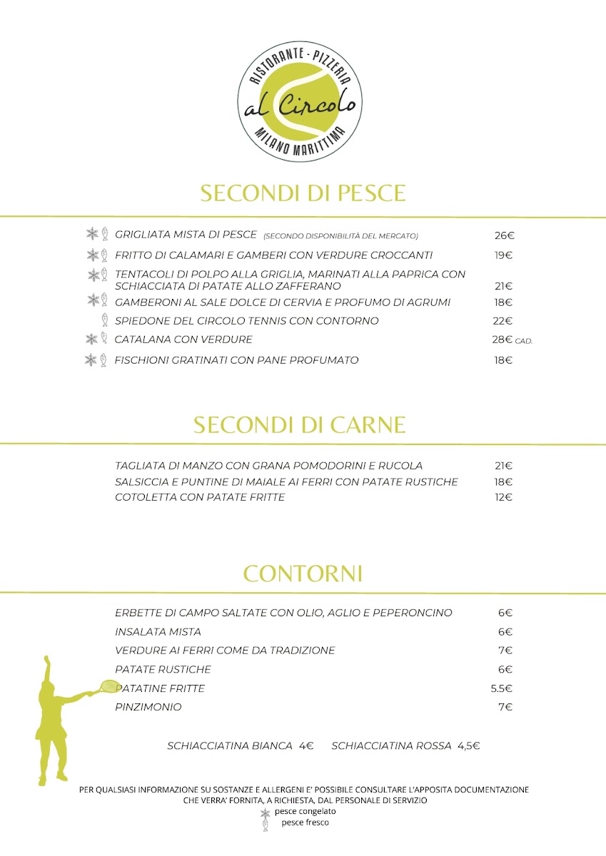 Ristorante Pizzeria ● Al Circolo Tennis Photo Menu 2