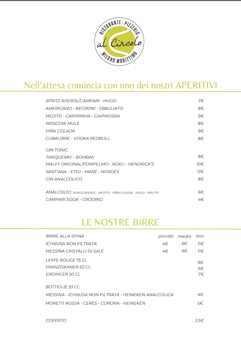 Ristorante Pizzeria ● Al Circolo Tennis Photo Menu 3