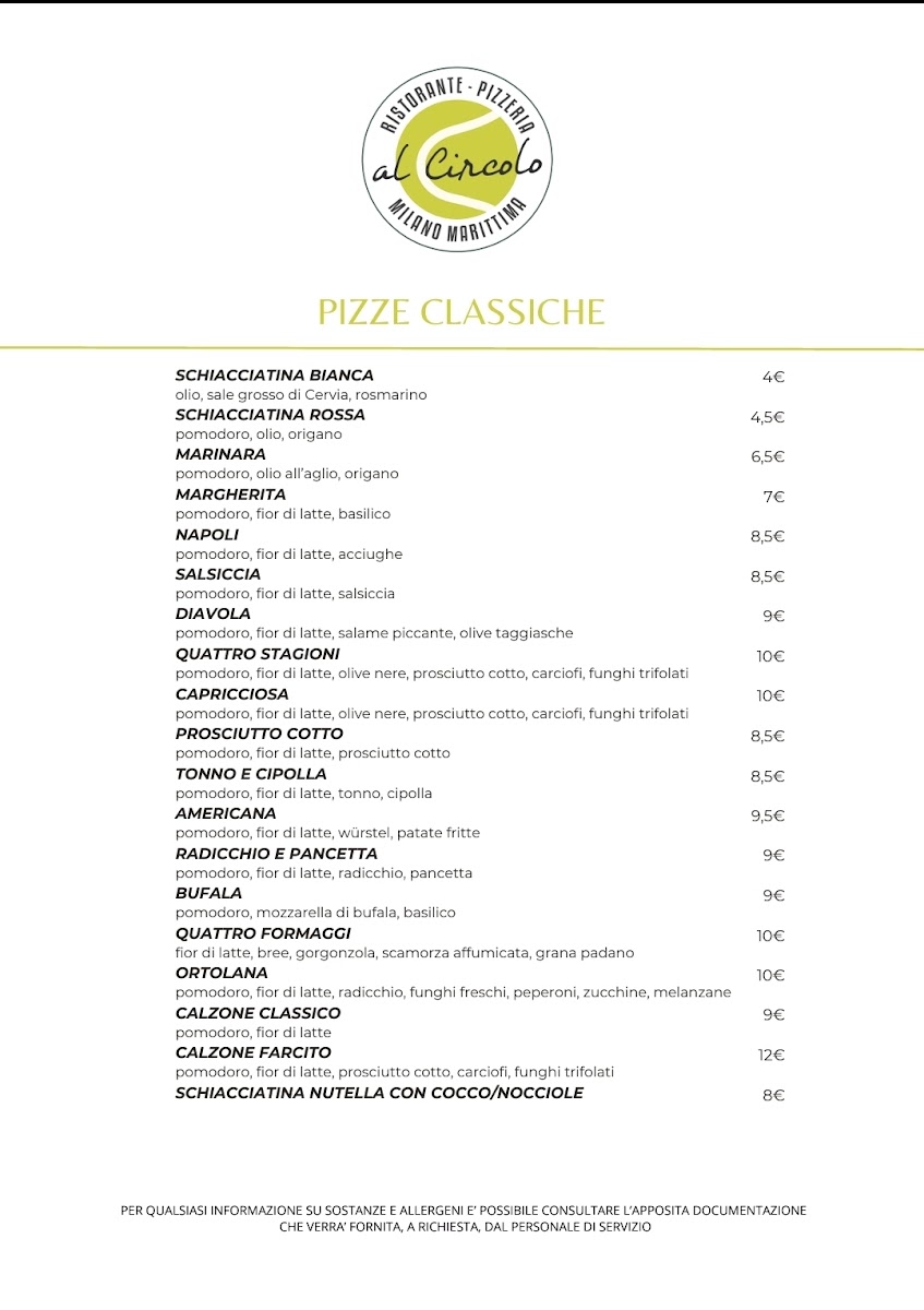 Ristorante Pizzeria ● Al Circolo Tennis Photo Menu 5