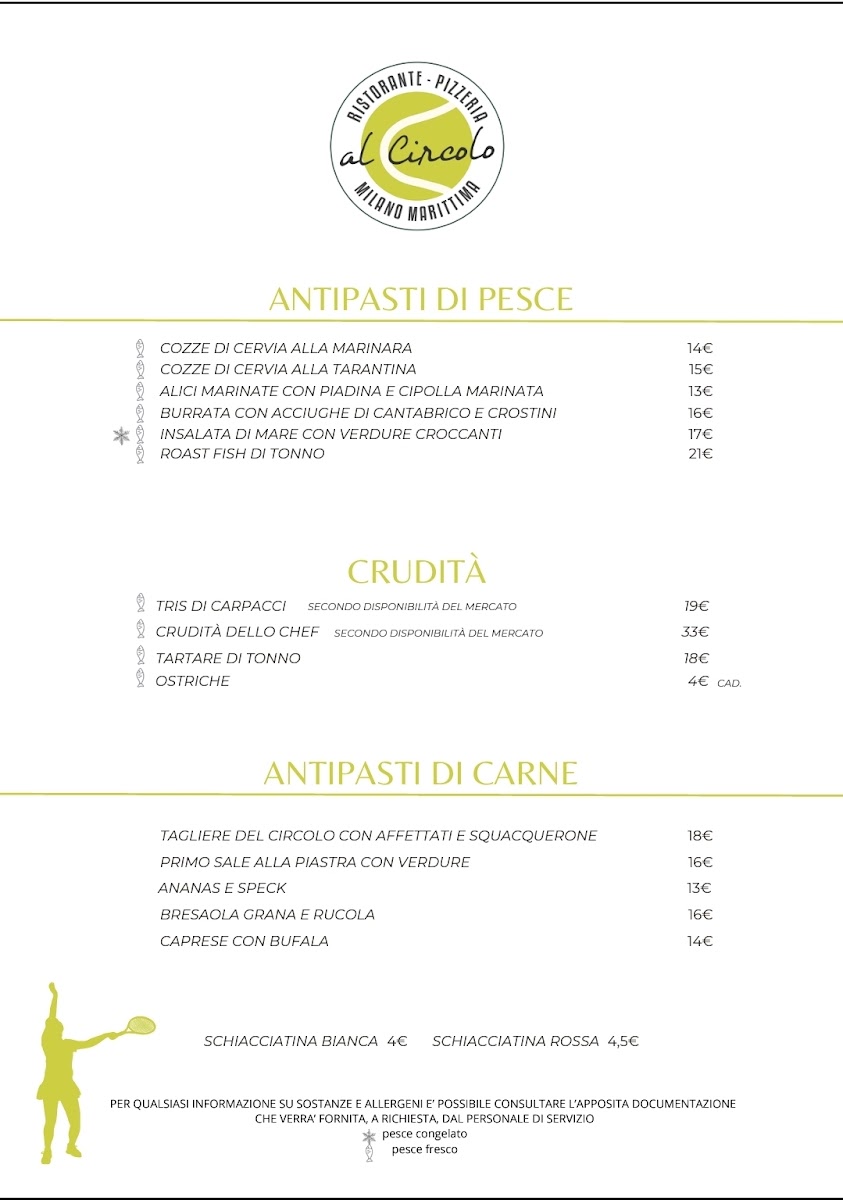 Ristorante Pizzeria ● Al Circolo Tennis Photo Menu 7