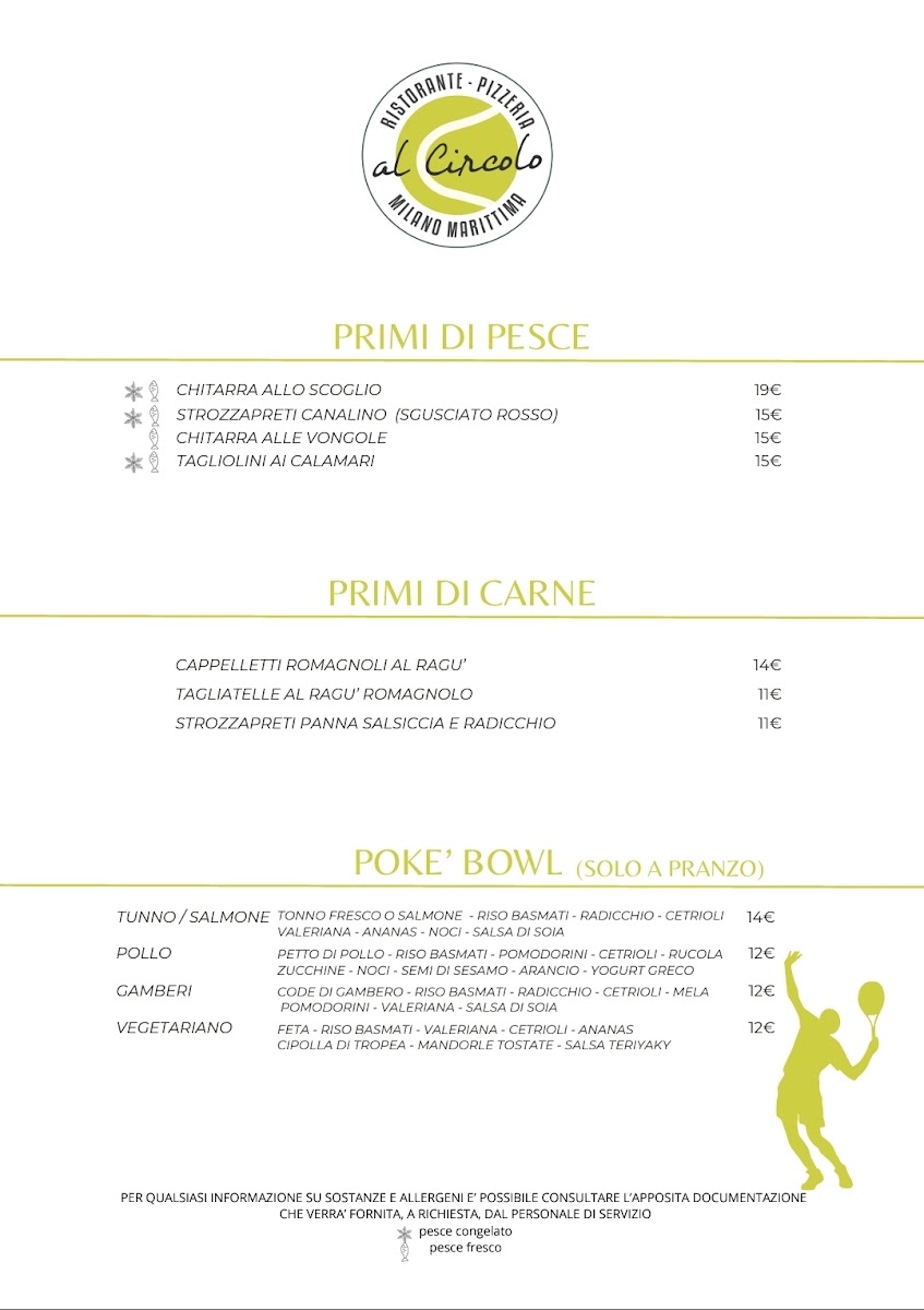 Ristorante Pizzeria ● Al Circolo Tennis Photo Menu 8