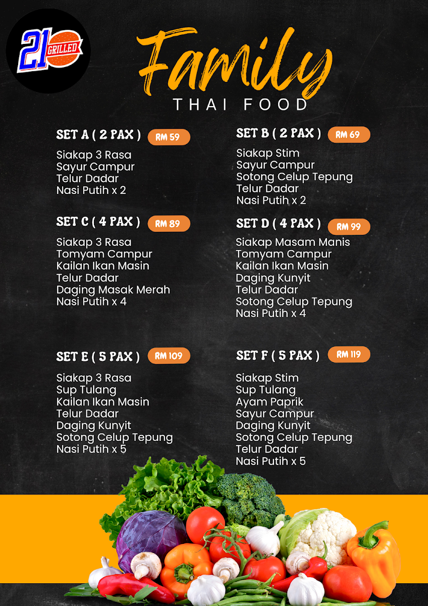 Restoran Pak Wan Taman Cempaka Photo Menu 2