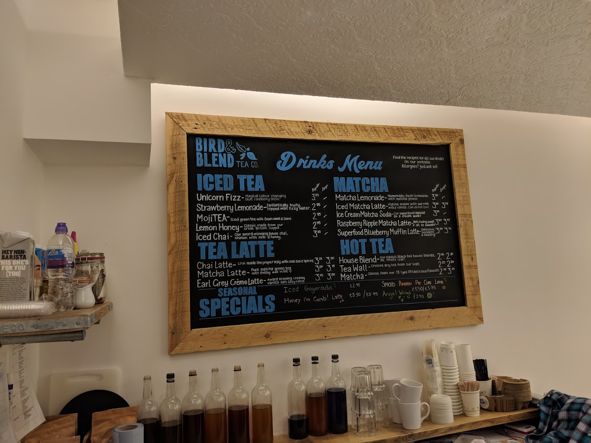 Bird & Blend Tea Co. Photo Menu 4