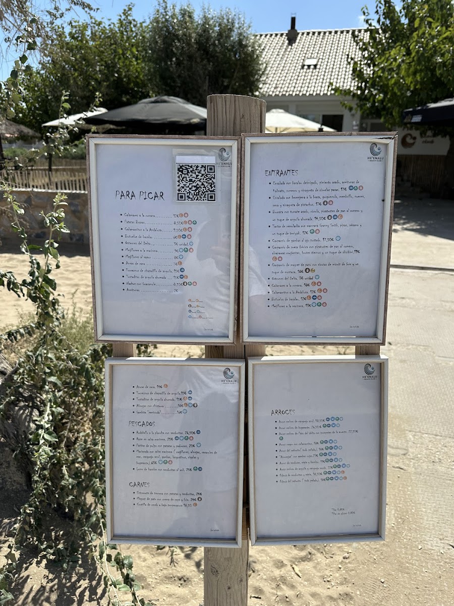 He'enalu Beach club Photo Menu 1