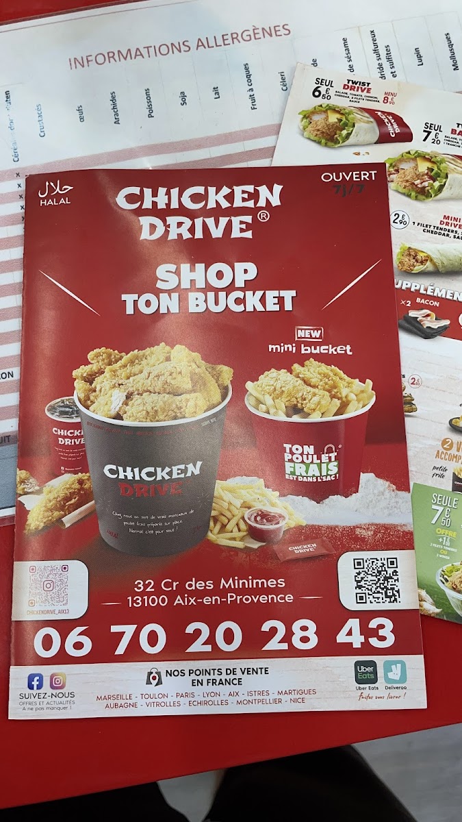 Chicken Drive Aix en Provence Photo Menu 10