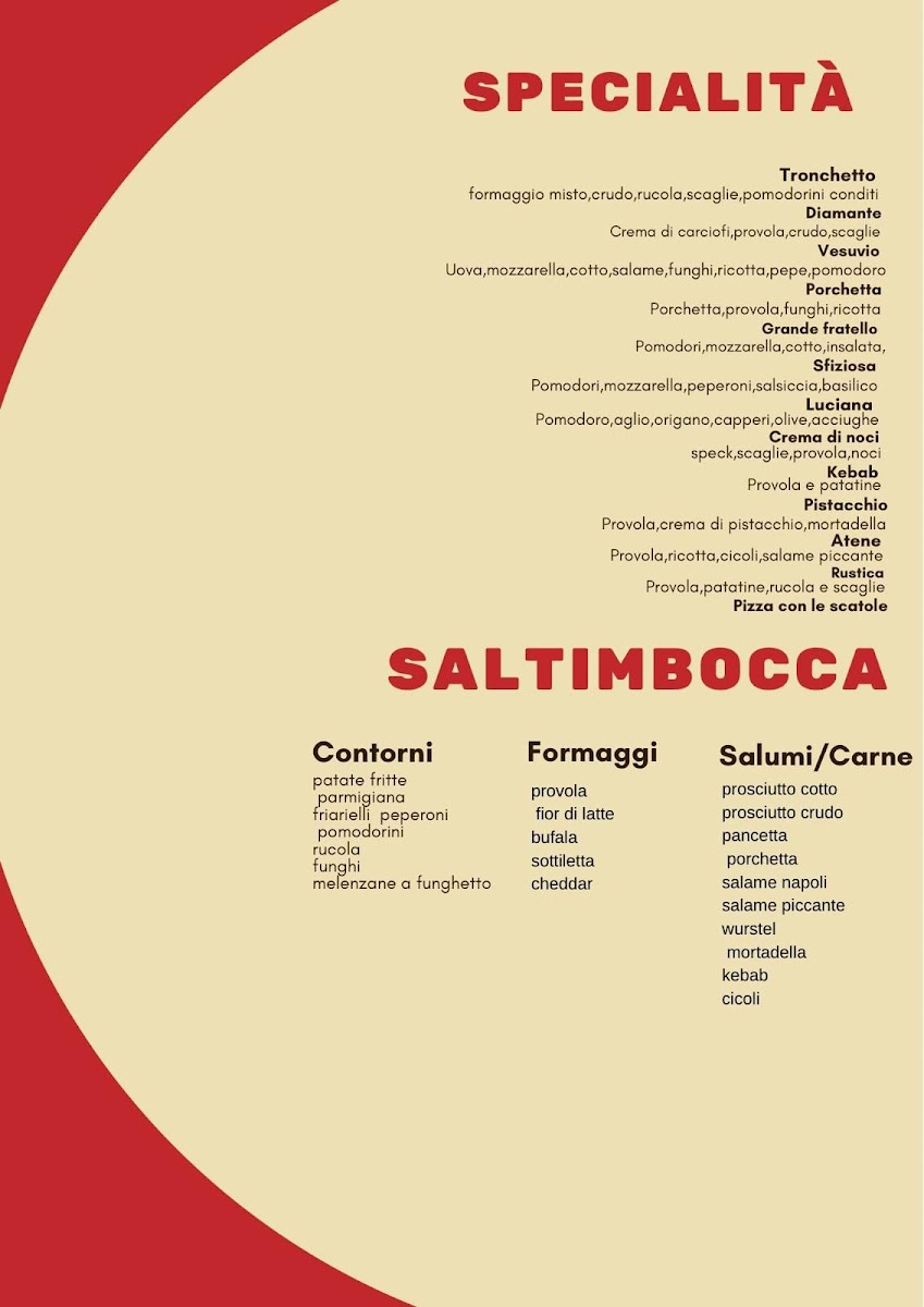 Pizzeria Vesuvio Photo Menu 1