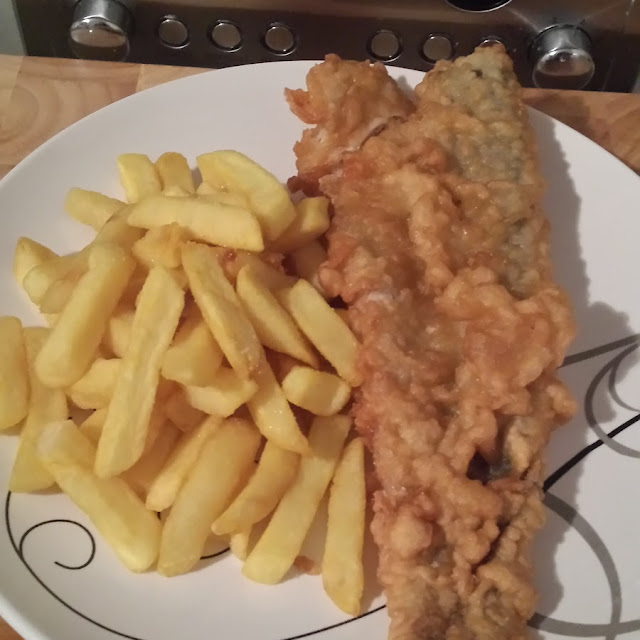 Butterfish and Half Serve of Chips