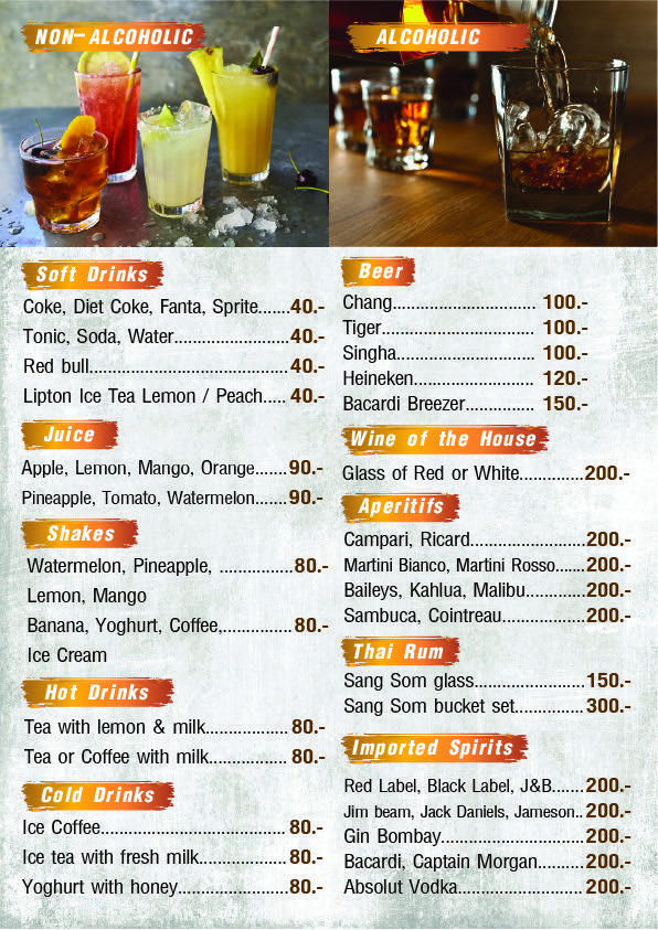 Moon House Beach Bar & Restaurant Photo Menu 6