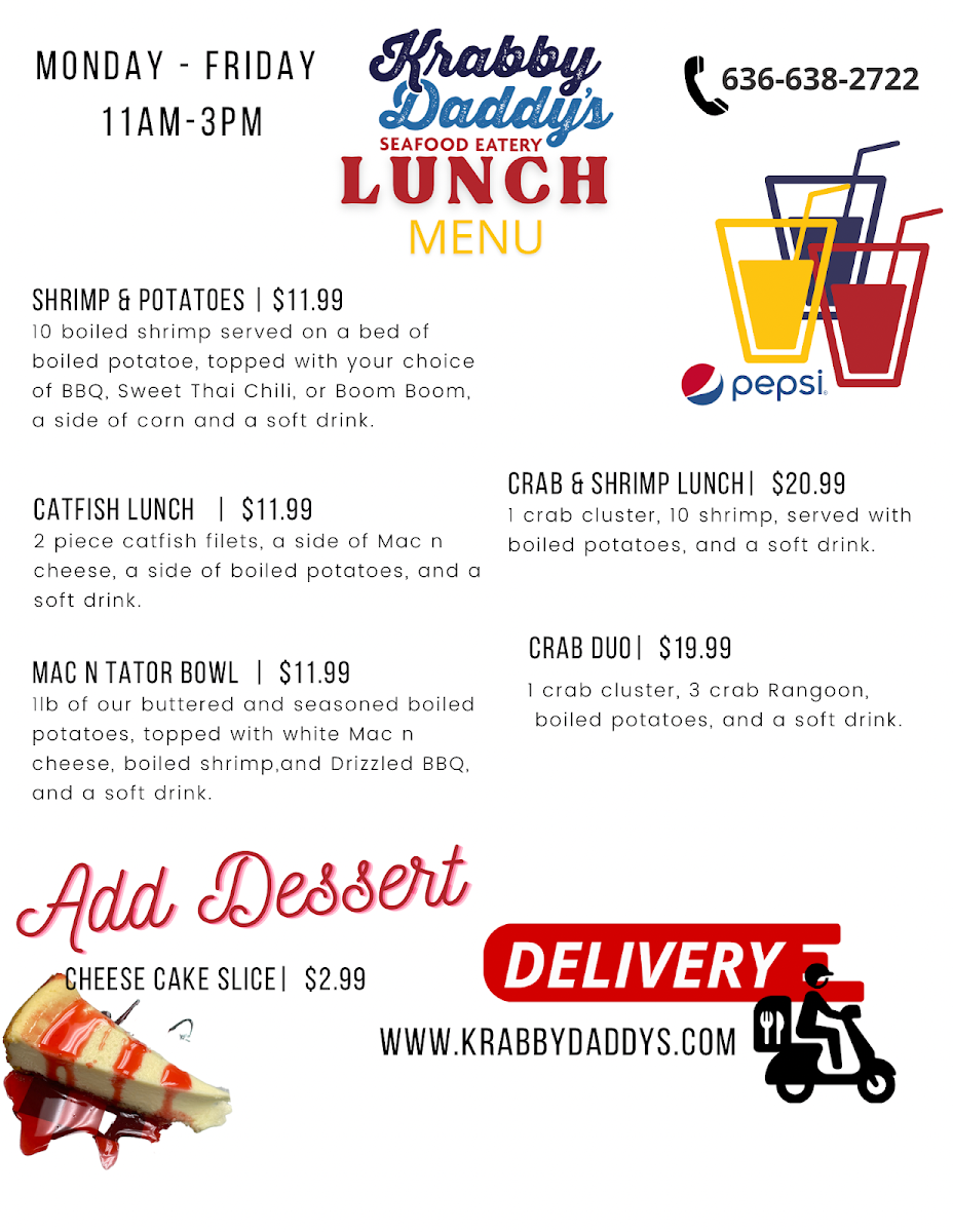 Krabby Daddy's Seafood Eatery Photo Menu 2