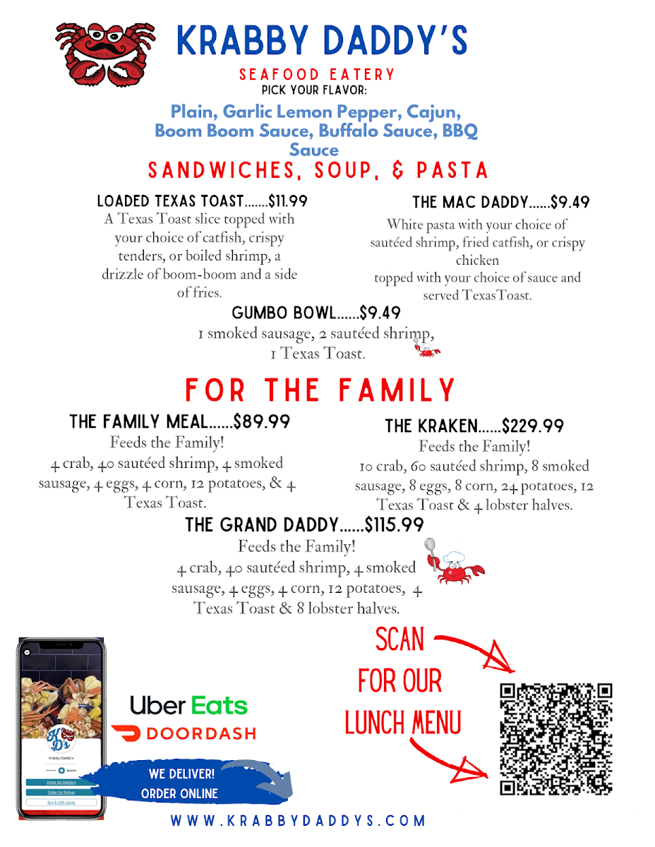 Krabby Daddy's Seafood Eatery Photo Menu 6