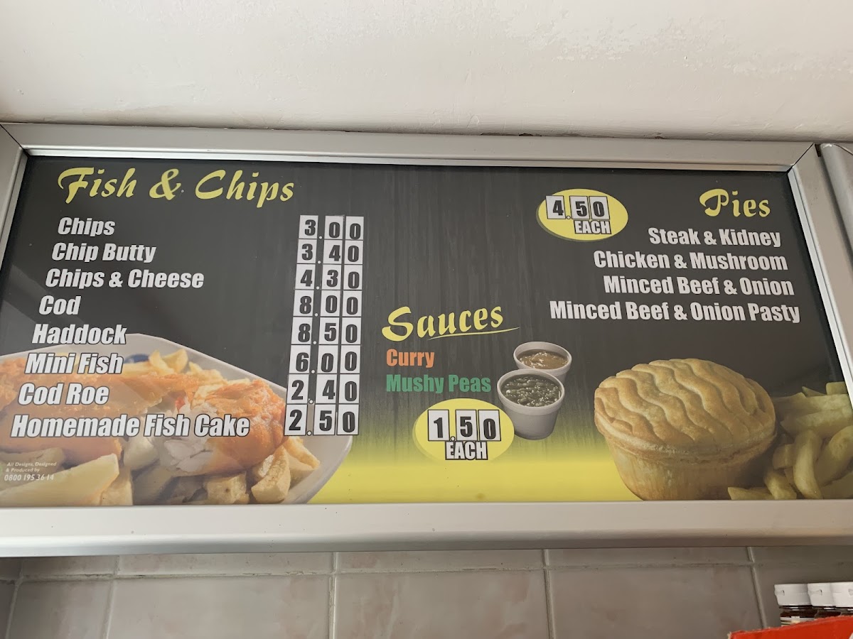 Mermaid Fish Bar Photo Menu 2