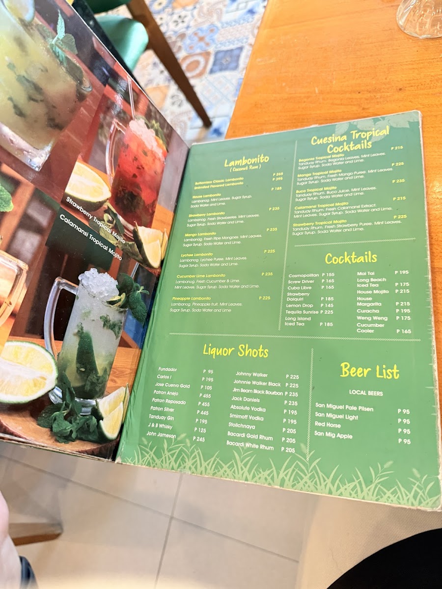 Cuesina Garden Bistro | Okada Photo Menu 1
