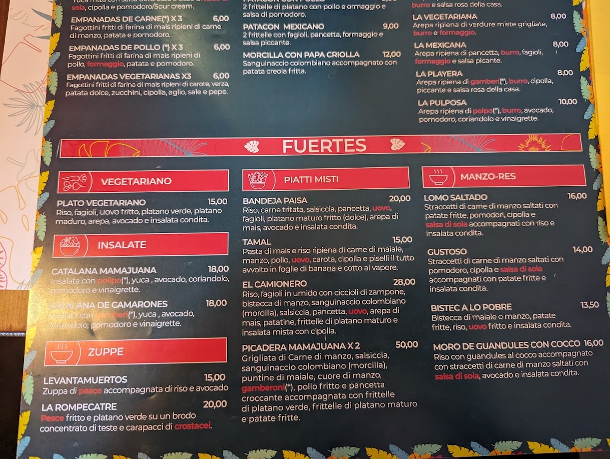 Mamajuana Photo Menu 1