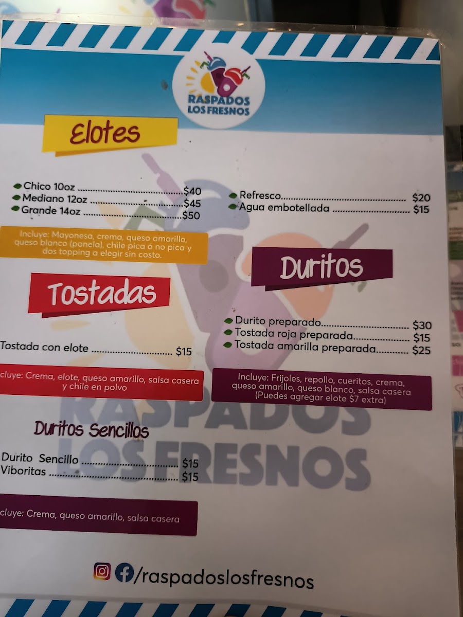 Raspados Los Fresnos Photo Menu 3