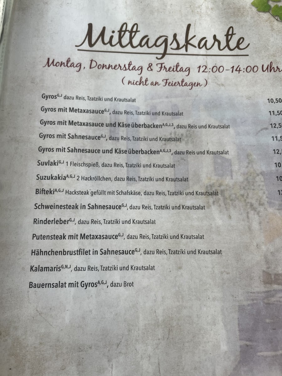 Restaurant Syrtaki Photo Menu 3