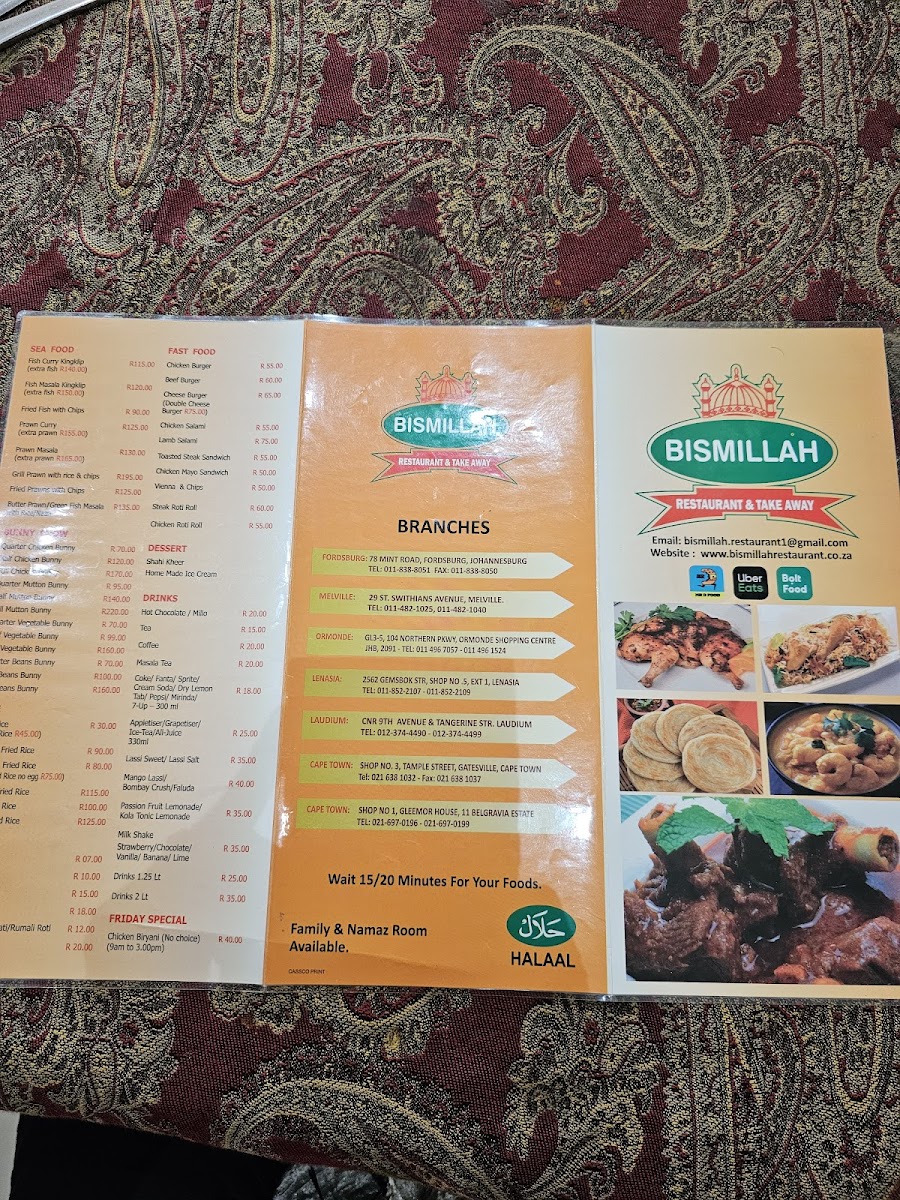 Cape To India Restaurant-Belgravia Photo Menu 2