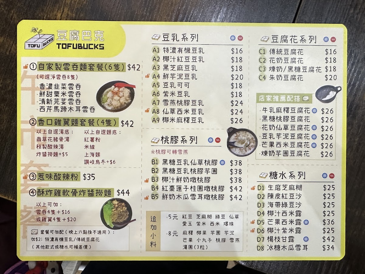 Tofubucks Photo Menu 6